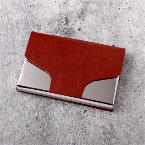 Woody Brown Sleek Card Holder | Archies Online