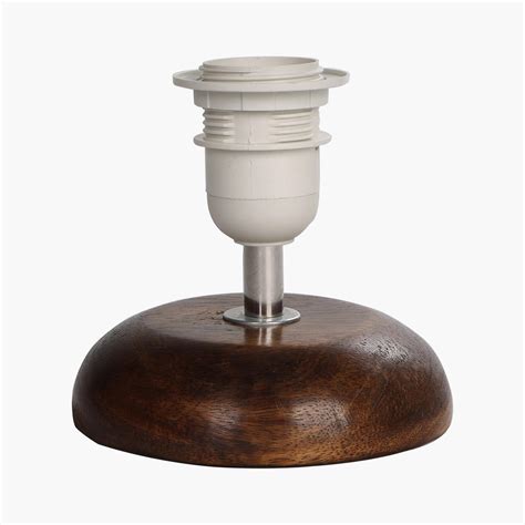 Buy HOMESAKE Contemporary Decor Brown Wooden Table Lamp With Shade from ...