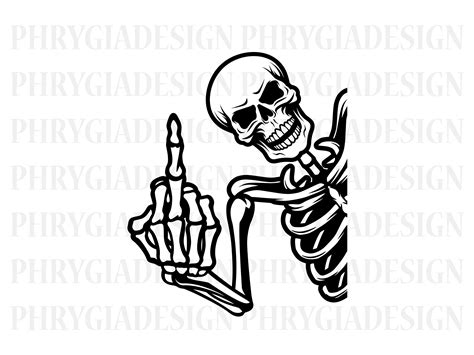 Esqueleto dedo medio Svg, Dedo medio Svg, Esqueleto Svg, Esqueleto ...