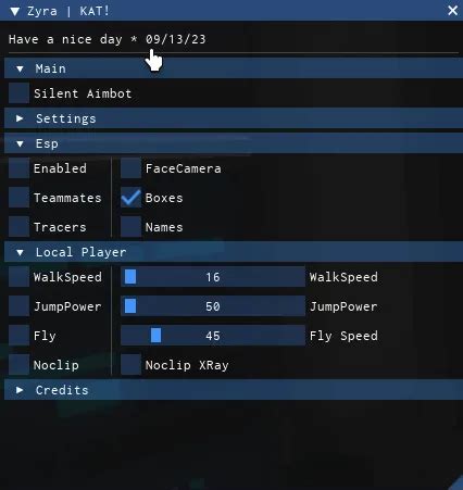 Kat Script GUI 的图像结果