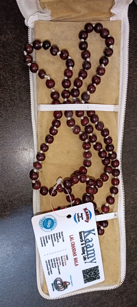 Buy Red sandalwood mala|Certified Lal Chandan Mala|sandalwood Mala ...