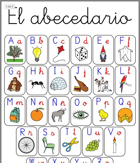 Abecedario En Espanol Para Imprimir