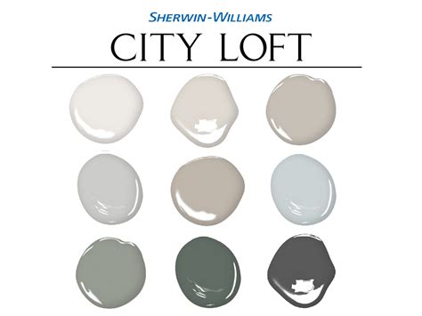 Sherwin Williams City Loft Paint Palette: Whole House Paint Colors ...