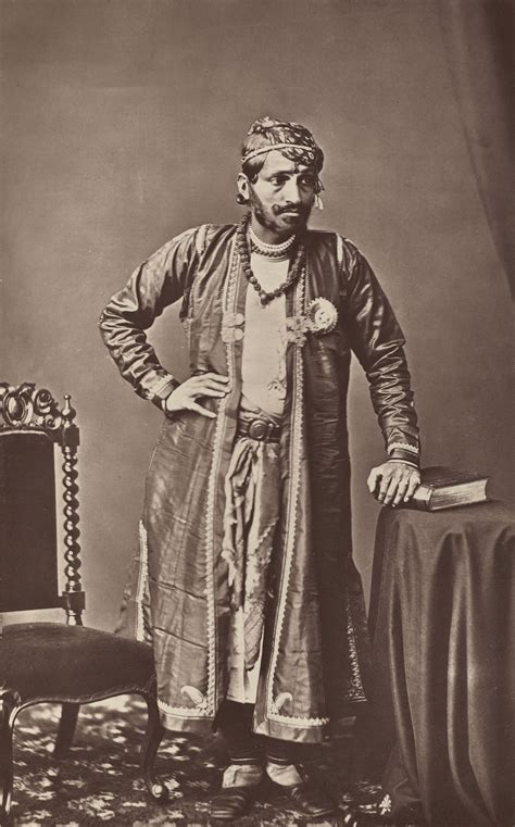 Maharaja of Jaipur Ram Singh II - 1877 - Old Indian Photos