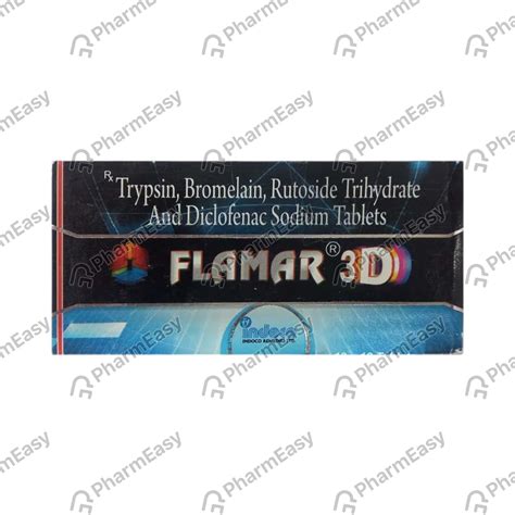 Flamar 3d Strip Of 10 Tablets: Uses, Side Effects, Price & Dosage ...