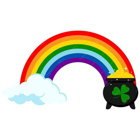 Pot Of Gold Rainbow Clip Art
