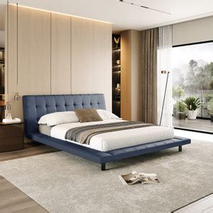 Wakefit Somora Solid Wood Queen Bed, 195 cm x 245 cm (6.4 ft x 8.04 ft ...