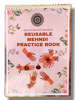 Buy Khushi Mehndi Creation Reusable Mehndi Practice Book | Reusable ...