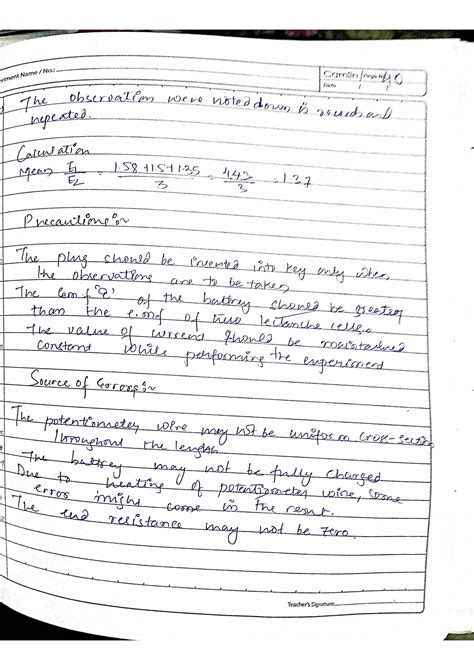 Class 12 physics practicals (Experiments) 2019-20 | PDF