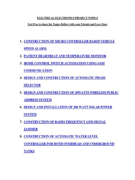 Electrical Mini Project Topics 的图像结果