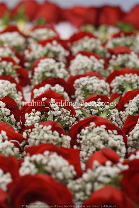 Fresh Flower Garlands – Roses & Baby's Breath - Customization Availabl ...