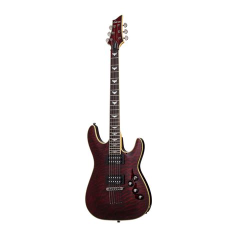 Schecter Omen Extreme-6 Electric Guitar (Black Cherry) (2004) : Amazon ...