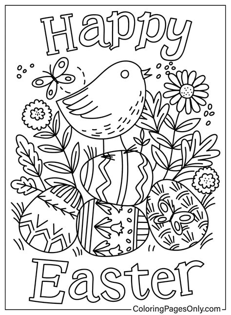 Colouring In Sheets Easter