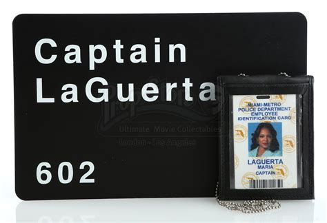 DEXTER (2006 - 2013) - Maria Laguerta's (Luna Lauren Vélez) Miami-Metro Id, Door Plaque and ...