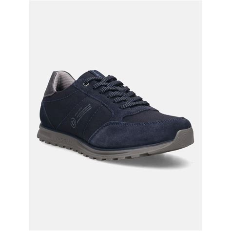 Buy Bugatti Cirino Dark Blue & Grey Men Suede Sneakers Online