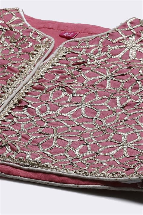Off White Cotton Girls Anarkali Kurta Churidar Suit Set at Biba India ...