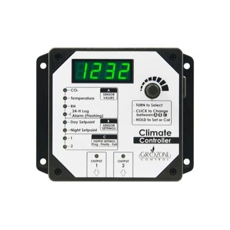 Grozone Controls HTC 2 Outputs Climate Controller with Digital Display ...