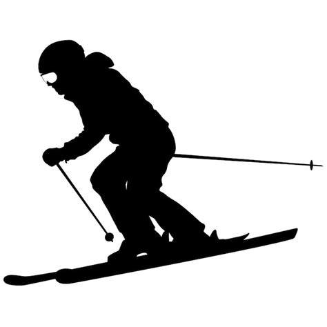 Skifahren silhouette Bilder - Kostenloser Download auf Freepik