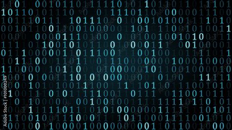 blue digital binary symbols Stock Illustration | Adobe Stock