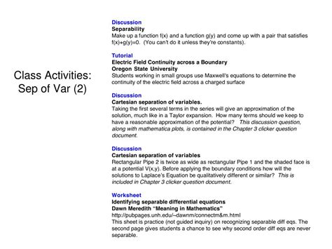 Separation of Variables Tutorial 的图像结果