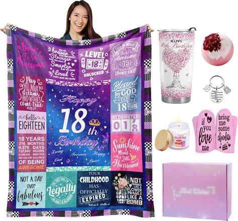 Amazon.com: Molsfved Gifts for 18 Year Old Girls, 18th Birthday Gifts ...
