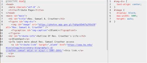 Image result for Tribute Page HTML