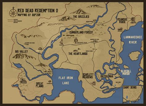 Image result for RDR2 Town Map