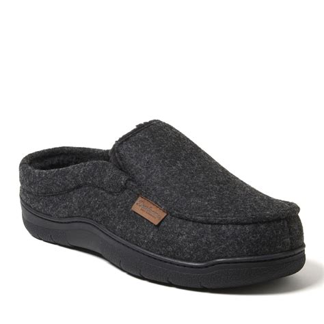 Dearfoams Cozy Comfort Men's Felted Moc Toe Clog Slippers - Walmart.com