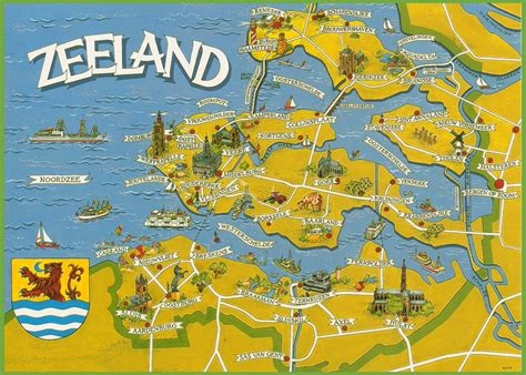 Zeeland tourist map | Tourist map, Zeeland, Netherlands map