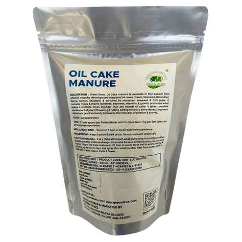 Green Dews Oil Cake Powder Fertilizer For Plants Integrated Neem Musta