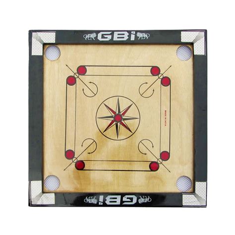 Buy GBI All Ages Carrom Board High Gloss Finish With Free Coins ...