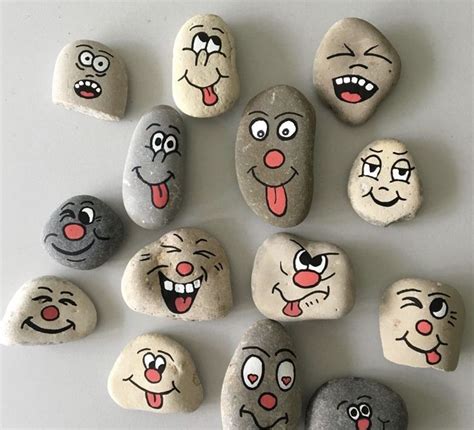 Acrylic Rock Painting of Faces Tutorial 的图像结果