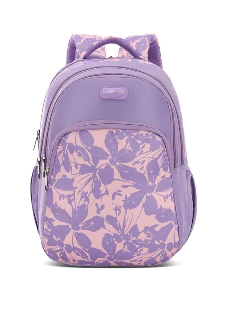 Buy Lavie Sport Heather 35L Purple Backpack | Fits Upto 15 Inch Laptop ...