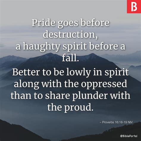 Proverbs 16:18-19 NIV - Bible Study, Meaning, Images, Commentaries ...