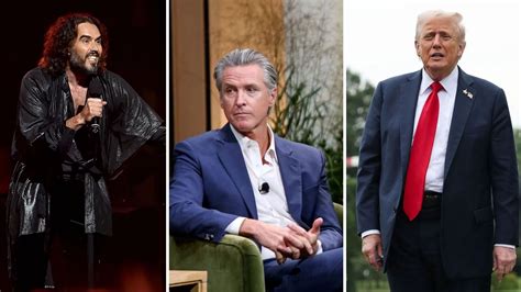 "Did he REALLY say this?!": Russell Brand reacts after Gavin Newsom ...
