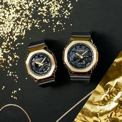 CASIO G-SHOCK アナログ・デジタル腕時計 GM-S2100GB-1AJF ミッドサイズ ブラックXゴールド 国内正規品