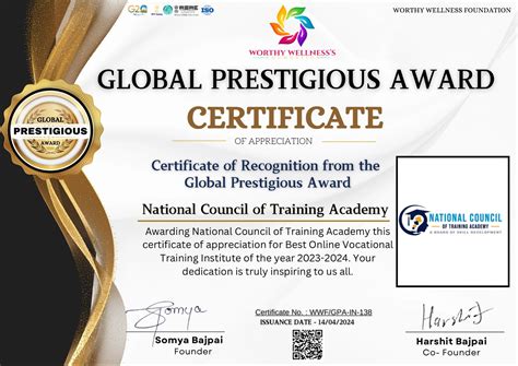 National Council of Training Academy | Govt Recognized Skill ...