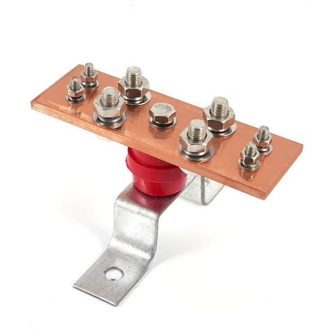 BELLA BAYS TGB Copper Telecom Grounding Bar(TGB) Kit, 0.24"x 1.97"x 6 ...