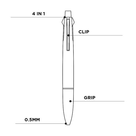 Uni Jetstream 4&1 0.5 mm Lite Touch Ink Multi Pen – SCOOBOO