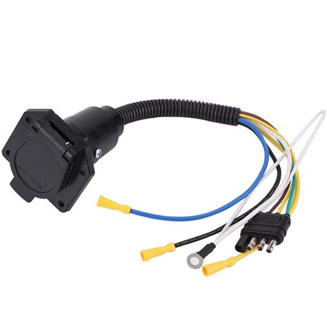 4 7 Way Adapter, Adapter Plug Adapter Converter 6-24V 4 to 7 Way ...