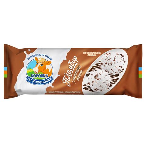 Мороженое Коровка из Кореновки, полено с шоколадом, 400 г в магазине ...