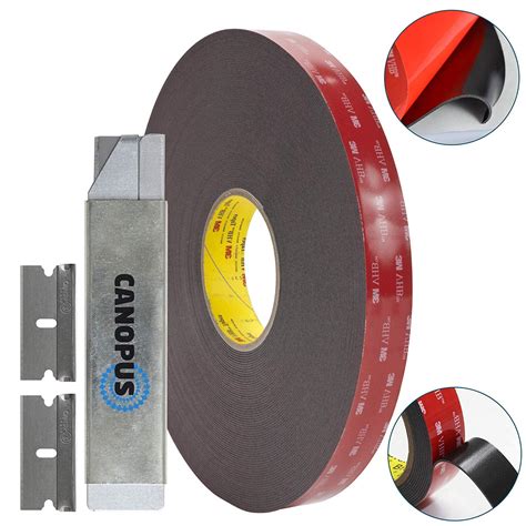 Buy 3M 5952 VHB Double Sided Tape - Heavy Duty Mounting Adhesive Tape ...