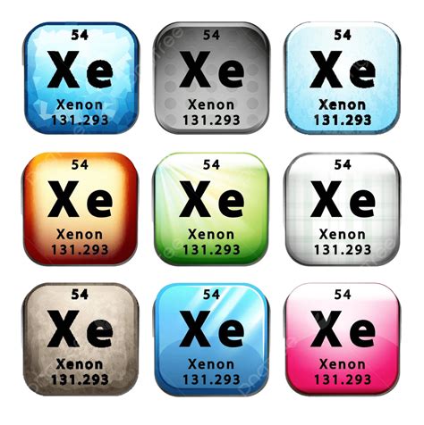A Button Showing The Chemical Element Xenon Nuclear Background Template Vector, Nuclear ...