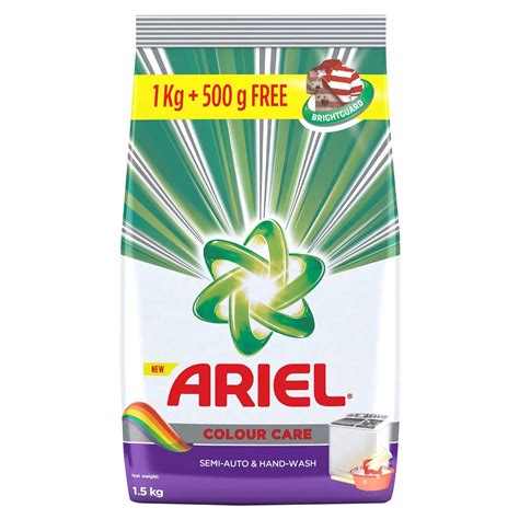 Ariel Colour Detergent Washing Powder - 1 kg with Free Detergent ...