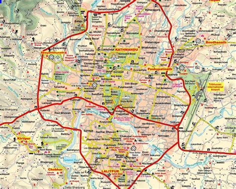 Kathmandu Maps: Tourist Attractions, City Map, Transportation Map