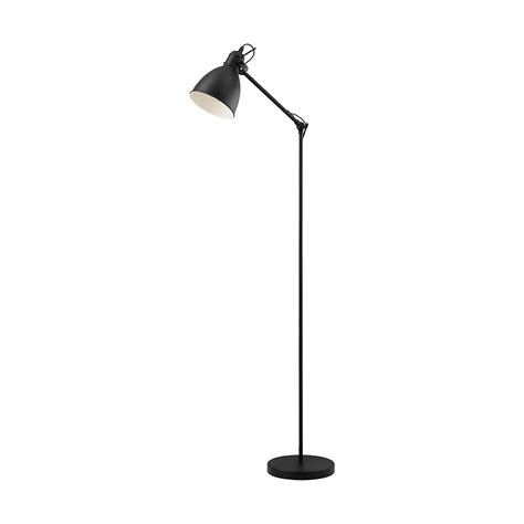Stylish Adjustable Arm Floor Lamp with Black and White Shade - Perfect ...