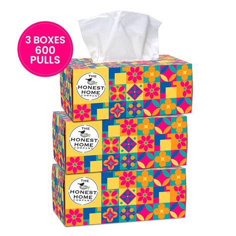 2 Ply Soft Facial Tissue | 200 Pulls | Pack of 3 | (Festive Yellow ...