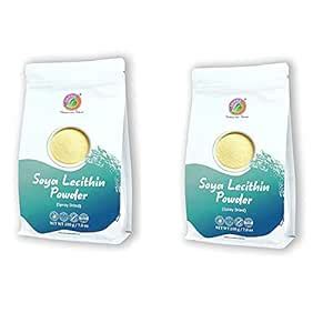 Saipro Soya Lecithin Powder 400 gm(200 g*2 packs), Food Emulsifier ...