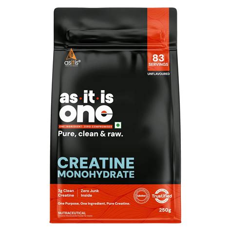 AS-IT-IS One Creatine Monohydrate 250g Unflavoured
