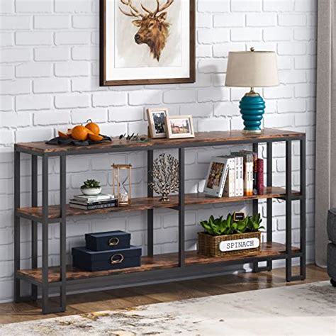 Buy Tribesigns Sofa Table, 70.9 Inch 3-Tier Long Console Table ...